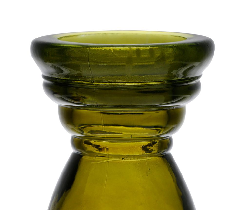 CALMA VERDE - Portavelas de gran dimensión, de vidrio verde. CÔTÉ TABLE - Imagen 2