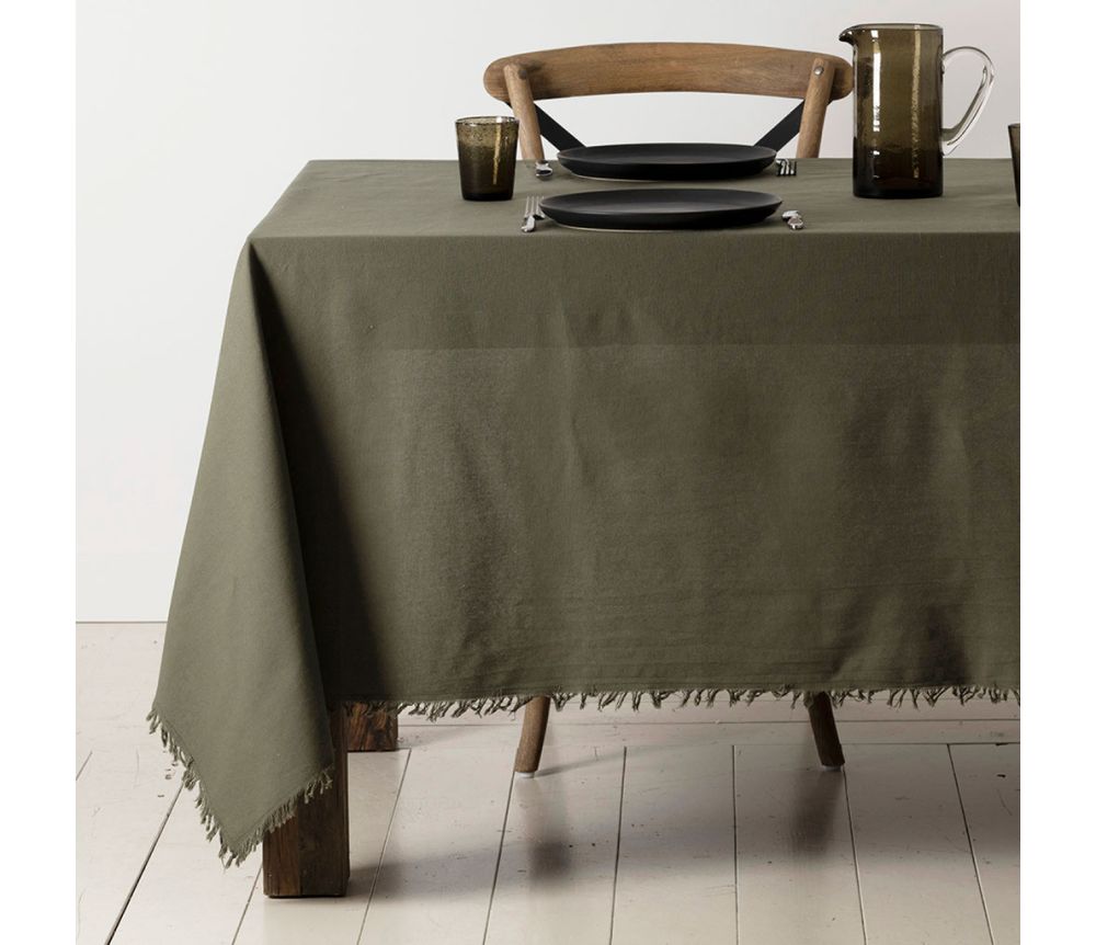 MOSS - Camino de mesa de color tomillo. CÔTÉ TABLE - Imagen 2