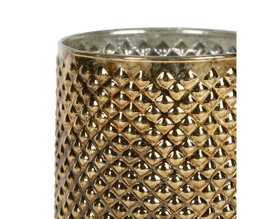 KALEI - Portavelas dorado de cristal, tamaño grande. CÔTÉ TABLE - Imagen 2