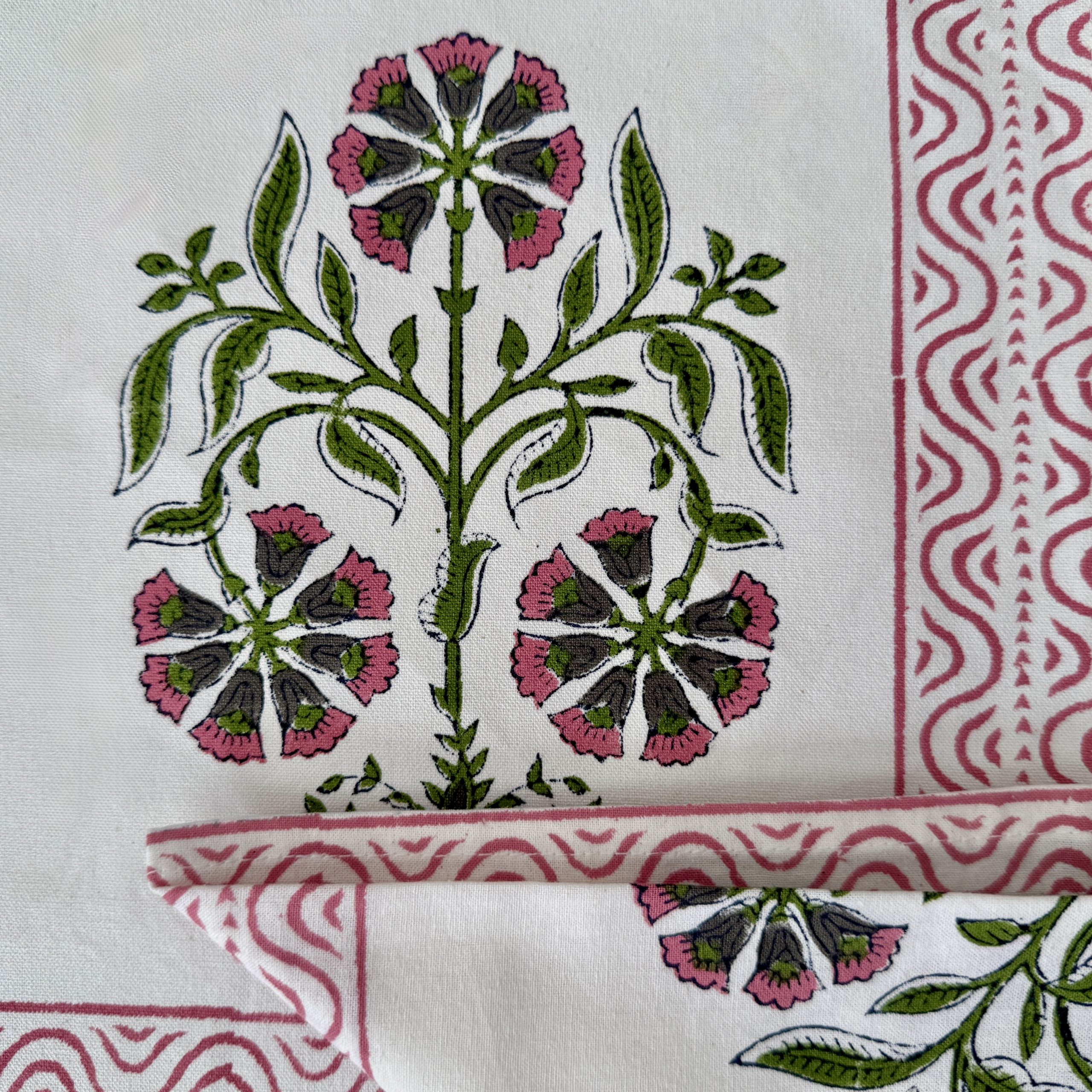 BENARÉS - Set de 2 manteles individuales con servilletas a juego - Imagen 3