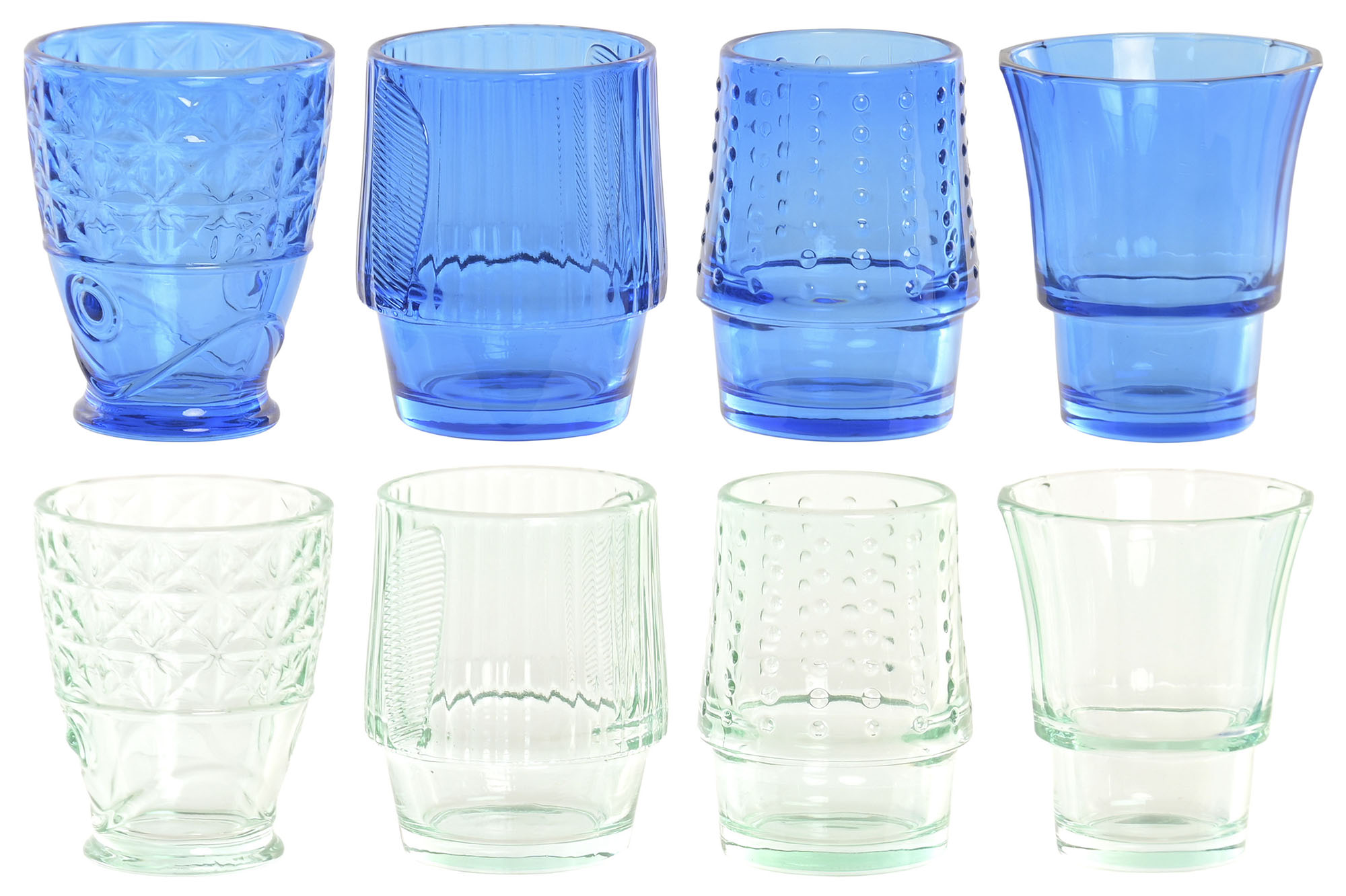 FISH VERDE- Set de 4 vasos apilables - Imagen 5