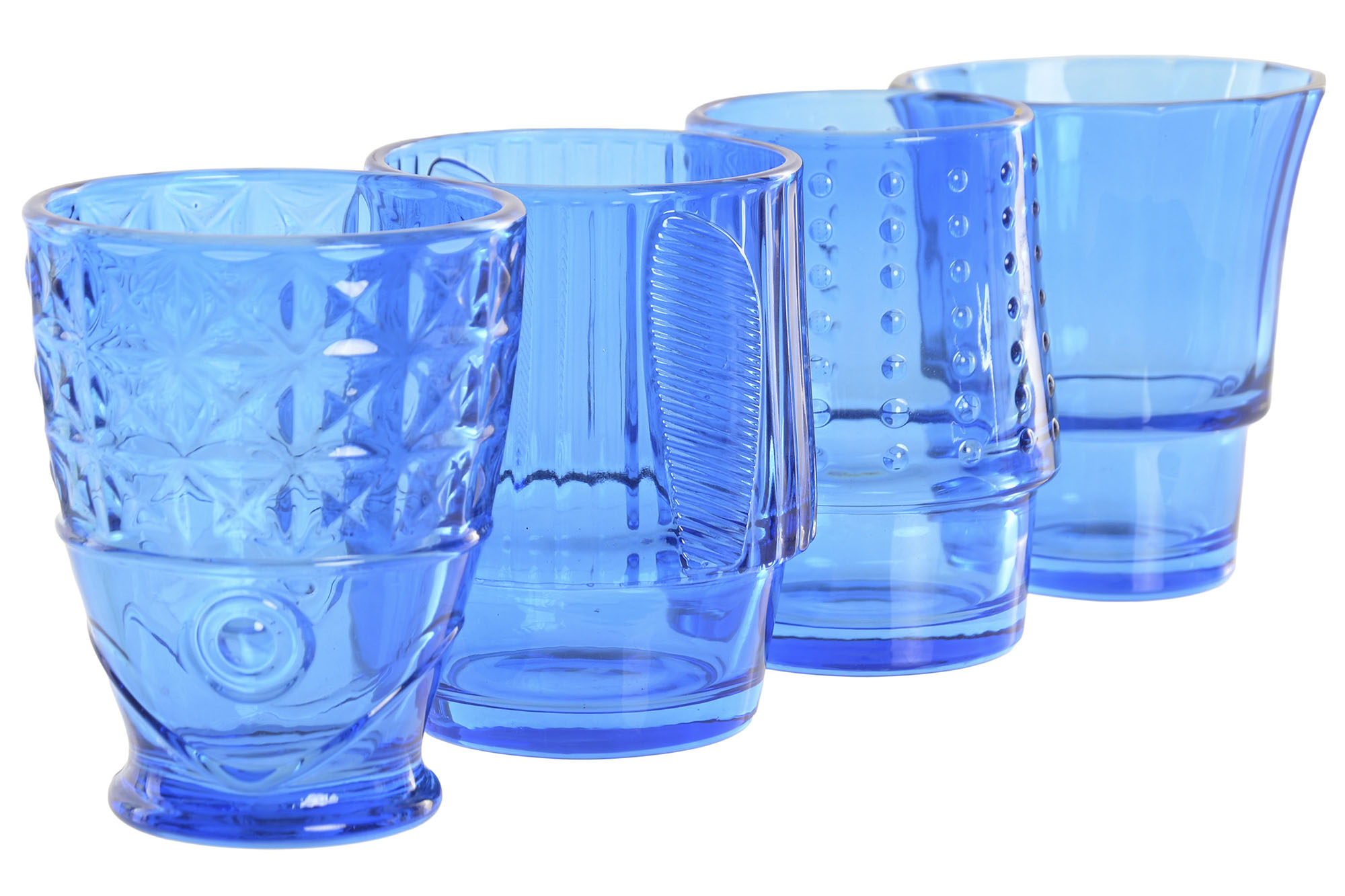 FISH AZUL- Set de 4 vasos apilables - Imagen 3