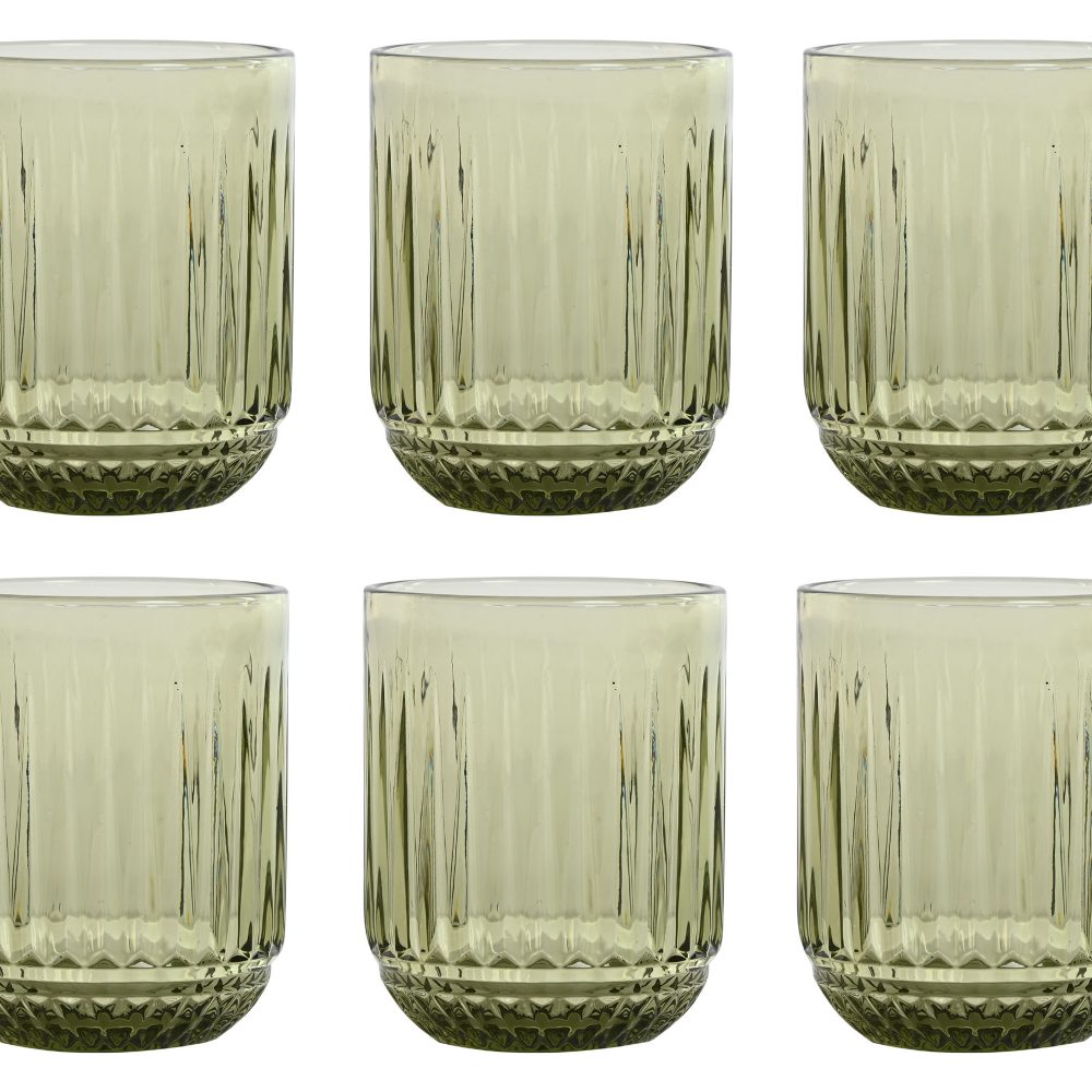 OLIVA - Set de 6 vasos
