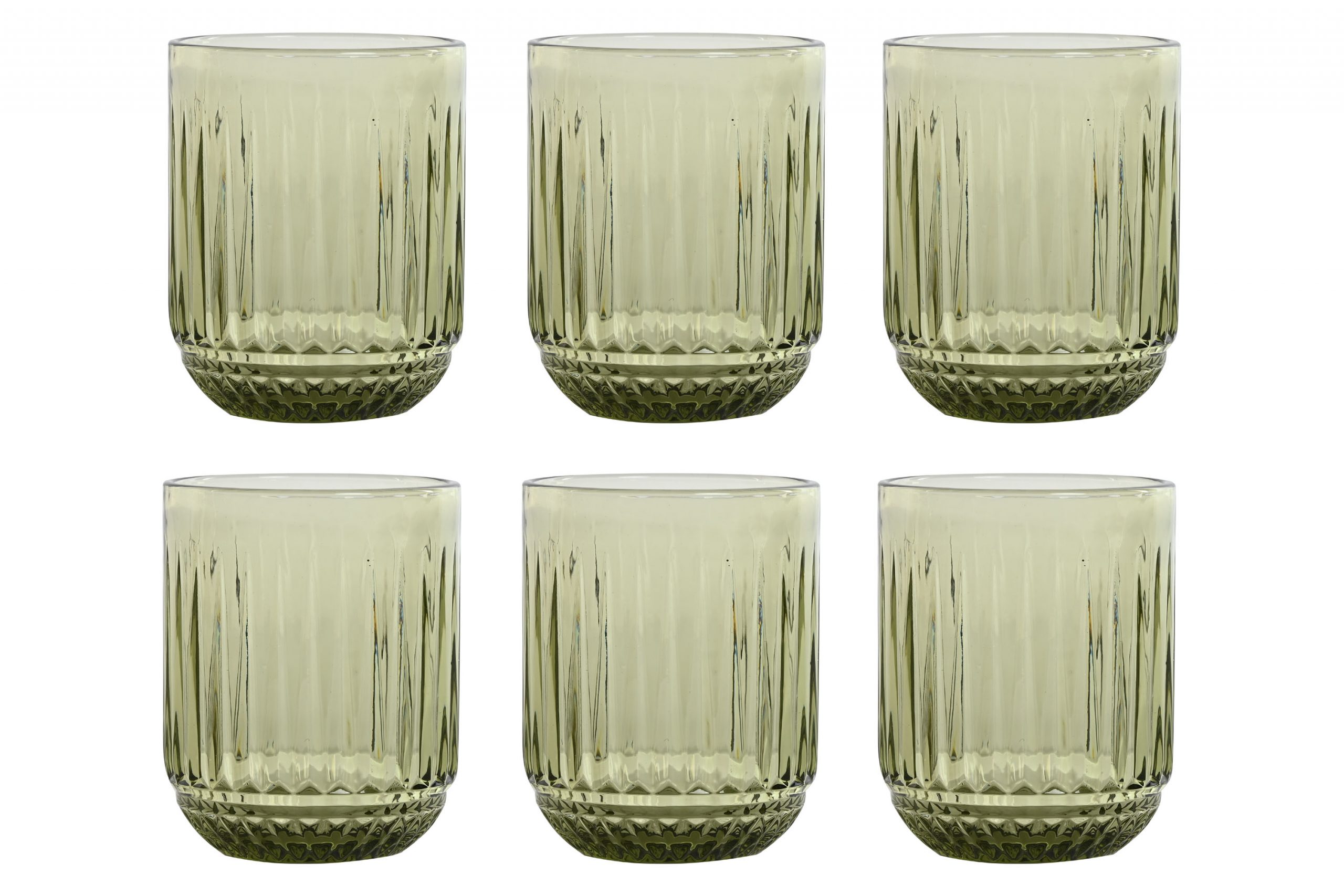 OLIVA - Set de 6 vasos