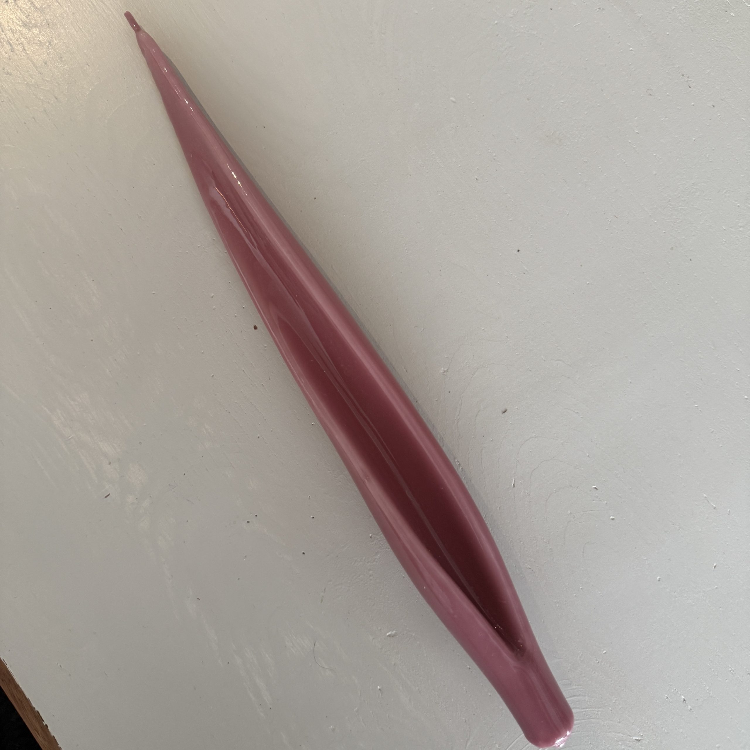 ALDANA - Vela escultórica artesanal rosa viejo 35 cm